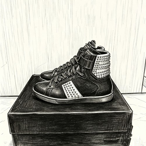 hedi slimane2014slp-y3gvc新款牛皮高帮鞋男士厚底休闲运动板鞋
