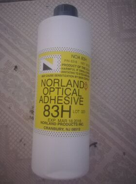 美国Norland原装454G大包装诺兰紫外光学固化胶NOA83H粘合剂