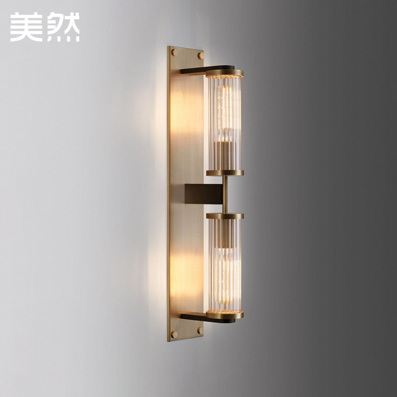 美然全铜壁灯美式后现代简约客厅餐厅卧室床头灯镜前过道卫生间灯在类目 家装主材, 灯具灯饰, 壁灯中 - 来自Buy2taobao.com提供专业的淘宝代购服务