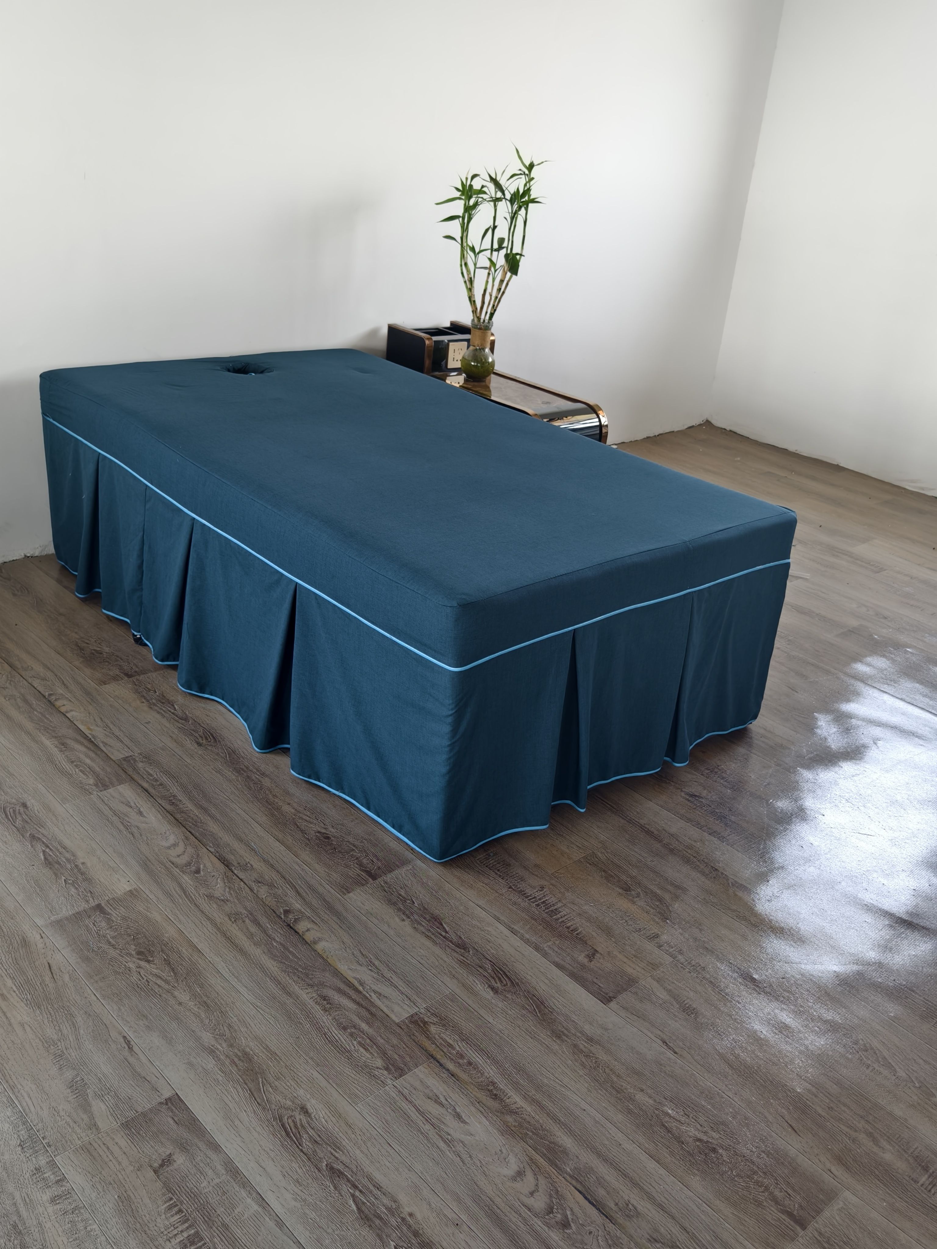 泰式床罩带洞定制美容床泰式按摩床罩简约加厚床单床裙防滑床罩套