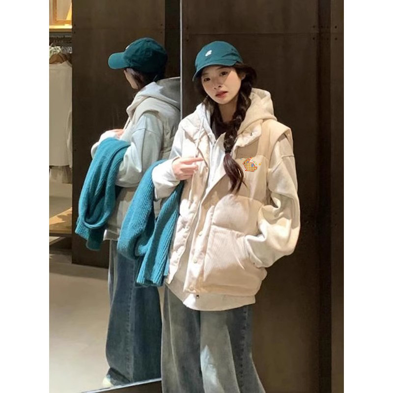 韩系小白兔棉马甲背心保暖初中生