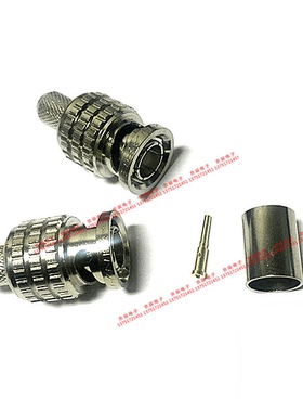 CANARE佳耐美BCP-C4F压接型75欧SDI接头Q9插头BNC连接头L-4CFB用