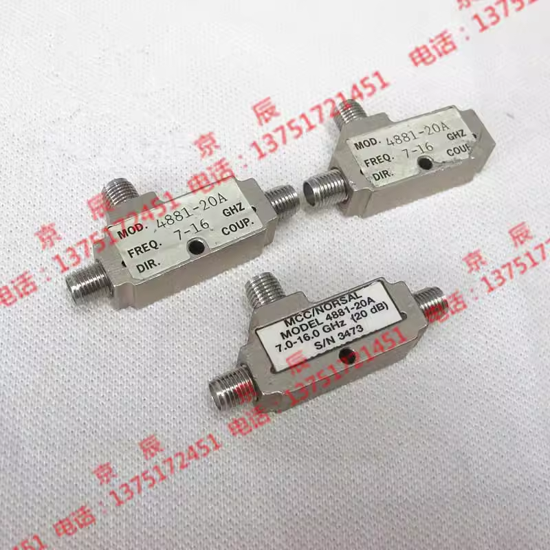 美国MCC 4881-20A 5-18GHz SMA RF 20dB 射频微波同轴定向耦合器