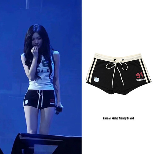 宁艺卓同款辣妹运动短裤热裤