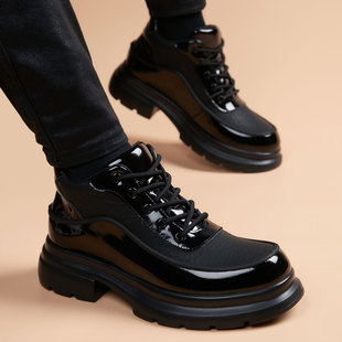 厚底短靴英伦潮流百搭男靴中低帮休闲靴子 新款 马丁靴男款 2025冬季