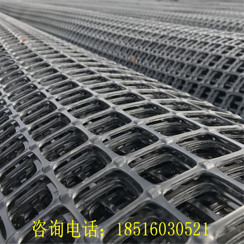 双向塑料格栅路堤边坡挡土墙填埋场泊油路面防裂加筋土工格栅现货