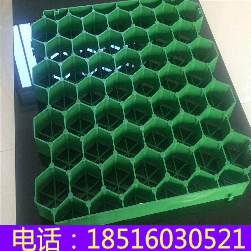 500*500植草格停车场消防通道抗压塑料草坪砖厂房屋顶绿化植草砖