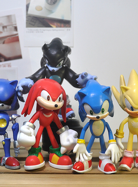 5款 超级索尼克 超音鼠关节可动人偶手办模型 儿童玩具 装饰摆件