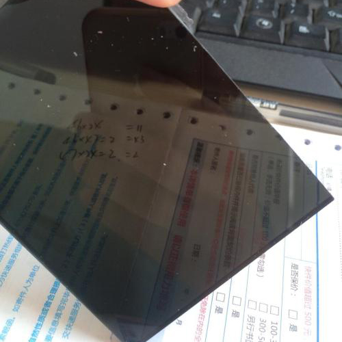 黑色亚克力板磨砂板黑色有机玻璃板定做黑色镜面倒影板黑色半透板