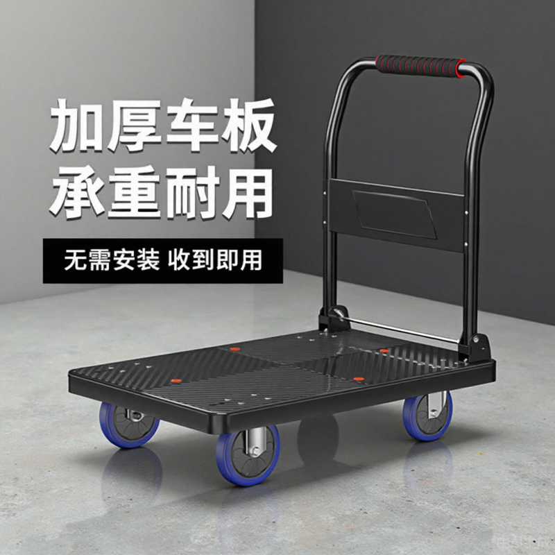 轻音大载重商用可折叠小推车