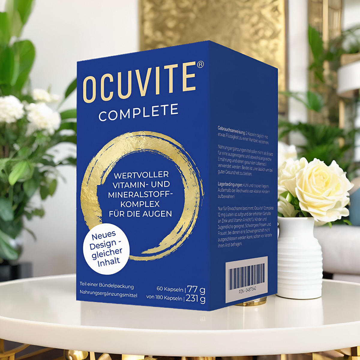 德国Ocuvite叶黄素维生素鱼油眼睛胶囊改善眼睛视网膜黄斑等退化