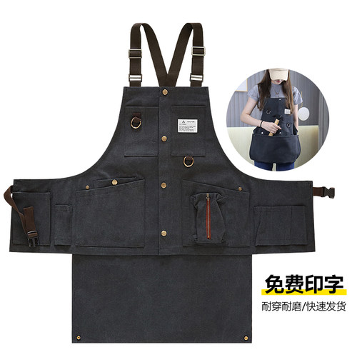 防水帆布围裙耐磨男士专用工作服
