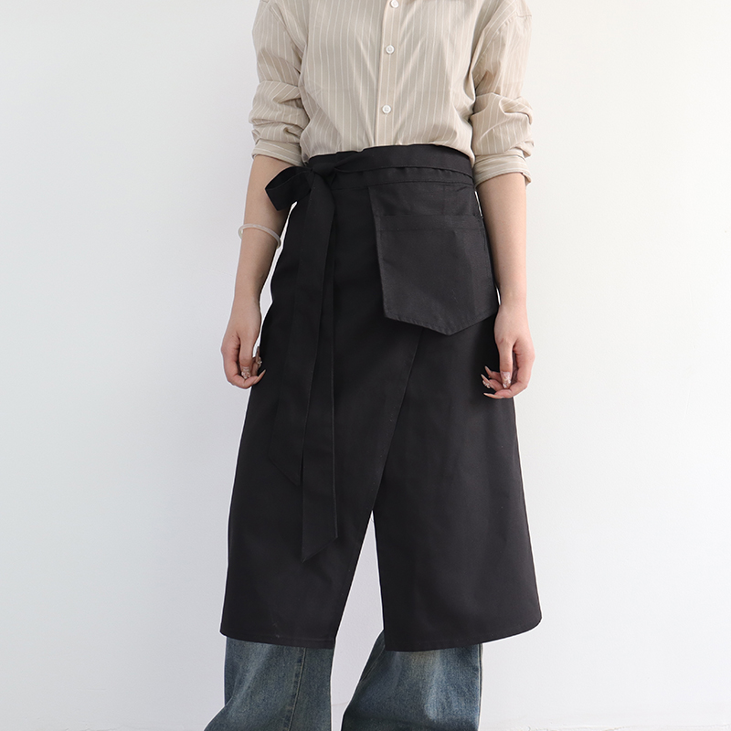 时尚半身围裙年轻款厨房餐饮专用