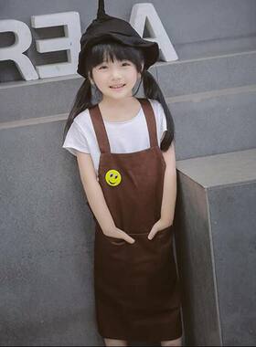 儿童围裙定制logo定做小孩幼儿园