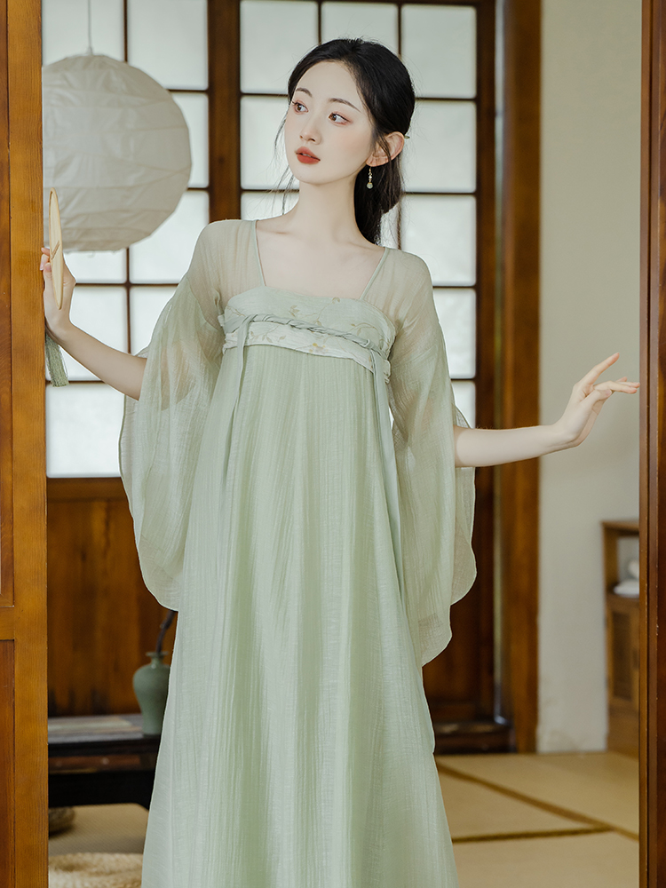 古装日常可穿汉元素裙子少女汉服女款成人中国风改良版古风连衣裙
