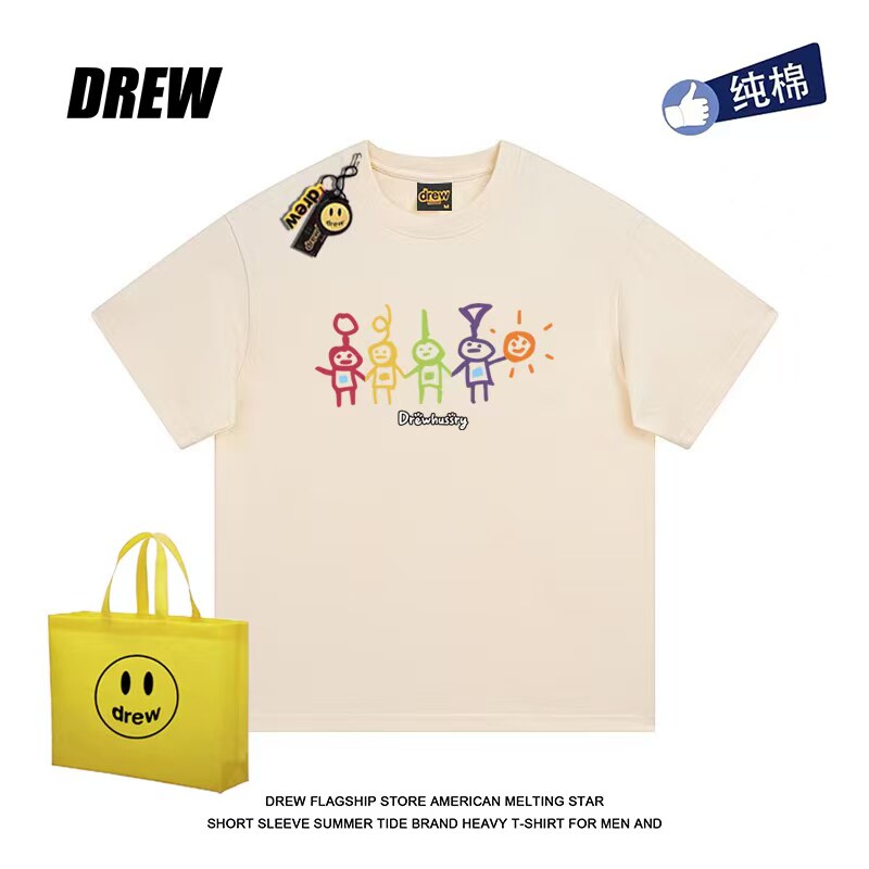 drew短袖休闲男女简约百搭街头图片