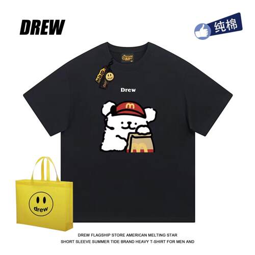 drew短袖美式男女趣味休闲百搭
