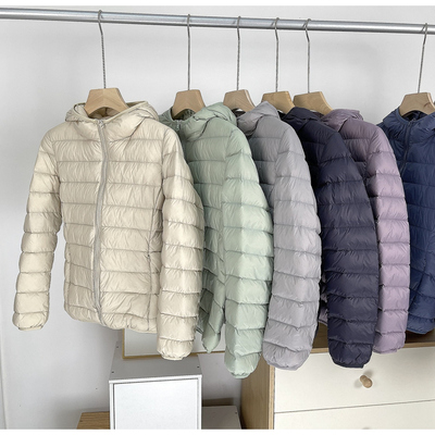 优品短款轻薄羽绒服女士修身