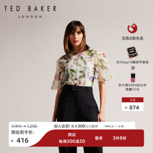 通勤短袖 TED 女士印花时尚 267981 BAKER春夏款 衬衫