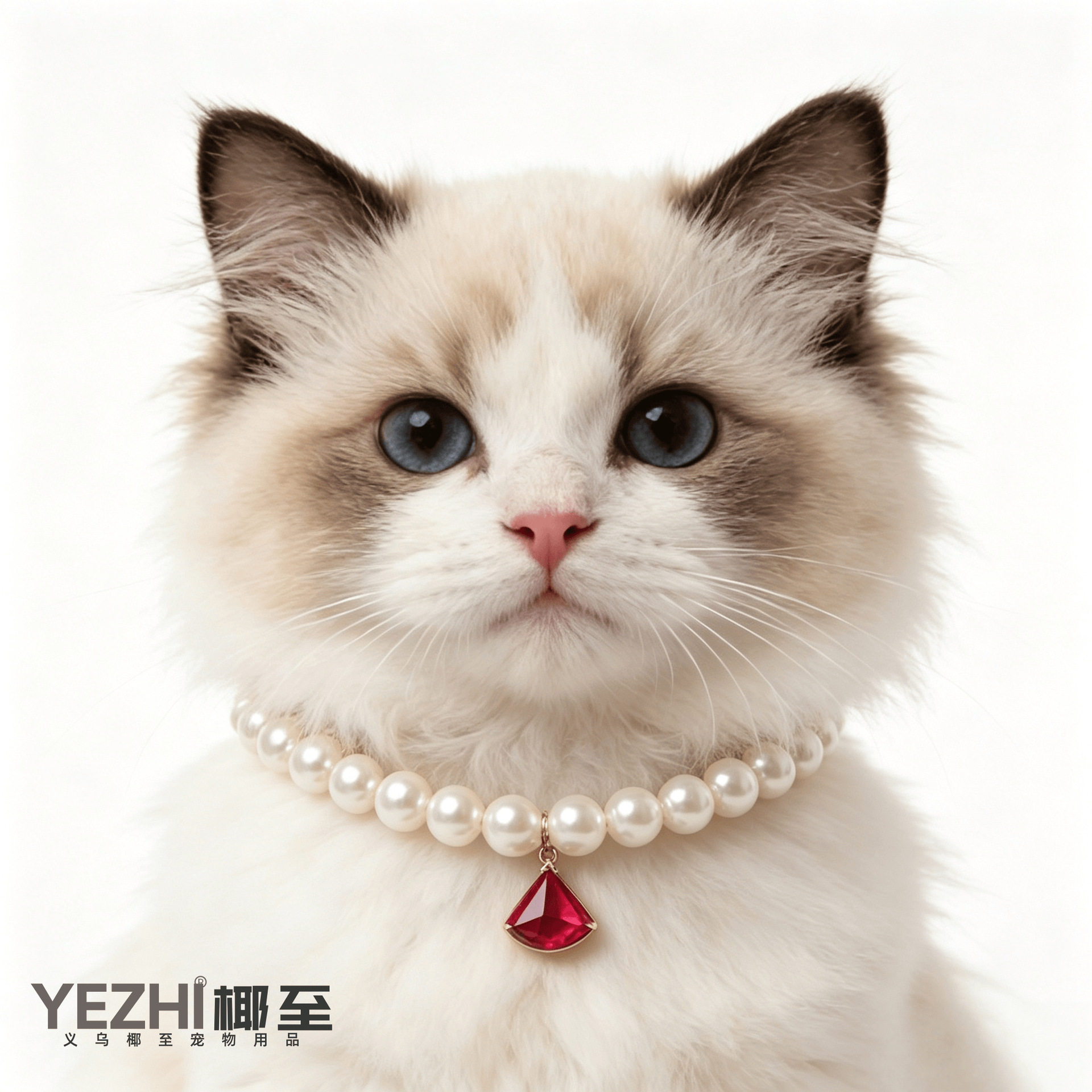 宠物满钻爪爪造型项链狗项圈猫狗项链跨境宠物饰品现货批