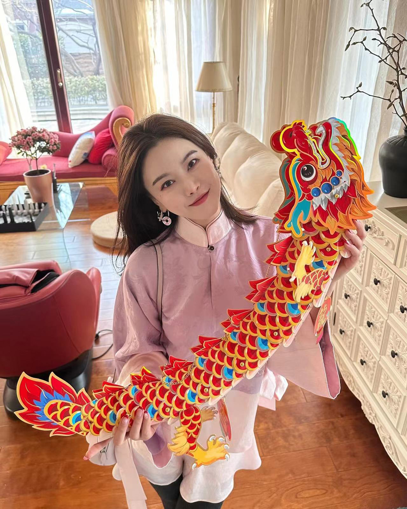 DUO智仙生粉标紫气东来好运少女新中式醋酸淡粉紫国风大褂和短裙,女装/女士精品,时尚套装,淘宝优惠券,粉丝福利购,淘宝优惠卷