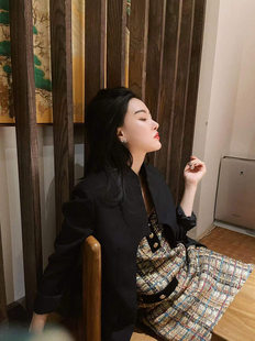 DUO智仙生 黑标新中式星际会议合约羊毛外套