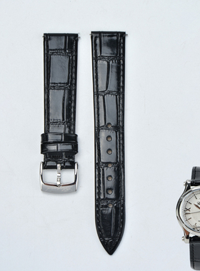 品牌手表皮带真皮女针扣平直接口超薄代用萧邦快乐五钻表带肖邦