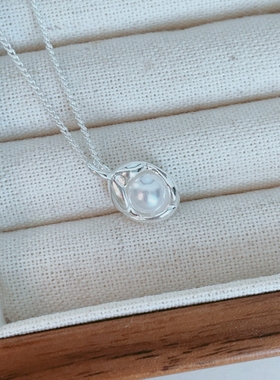 镀18k金珍珠项链女轻奢小众ins气质锁骨链