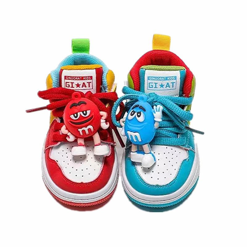 男童鞋红豆蓝豆装饰鞋花