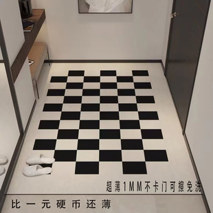 超薄地垫不卡门1mm简约入户进门极薄防水免洗地毯PVC可擦耐脏脚垫