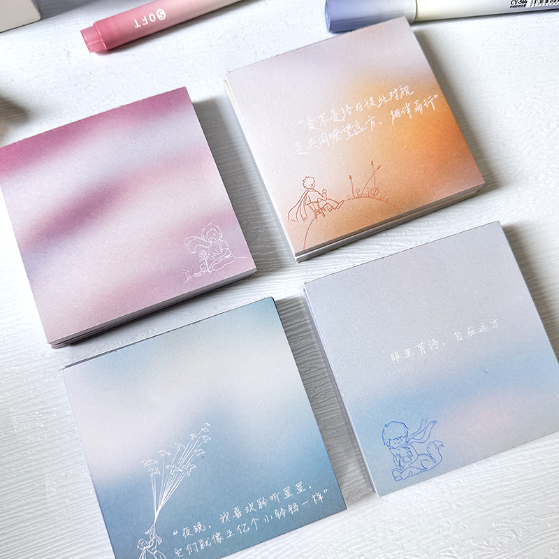 九格印可撕无粘性便签本留言便条