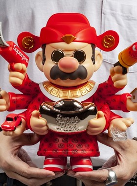 ZCWO愚者乐园杀手马里奥潮玩手办摆件八方来财财神这个杀手不太冷