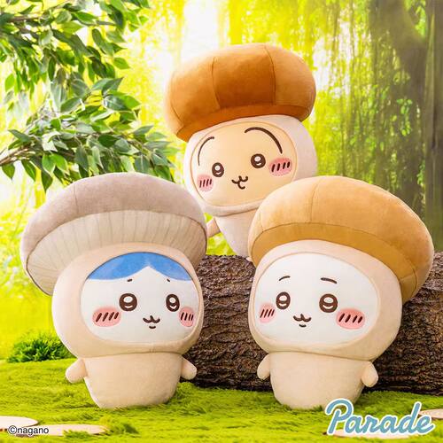 chiikawa蘑菇头系列公仔玩偶毛绒挂件挂饰吉伊小八乌萨奇大号周边