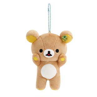 正品Rilakkuma轻松熊四叶草系列毛绒挂件熊哥熊妹棕熊小黄鸡周边