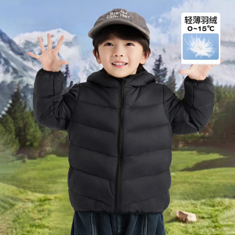 羽绒服儿童男童女童轻薄羽绒服童装亲子冬季中大童宝宝反季清仓