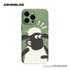 ASHINSLAB原创小众可爱小羊插画iPhone17ProMax适用苹果15全包精孔手机壳16哑面新款 13磨砂软壳小米15pro