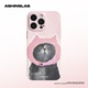 ASHINSLAB适用苹果16ProMax发呆猫咪小米iPhone15华为mate60精孔软壳14防摔小众Pura70不撞壳13全包P60艺术12
