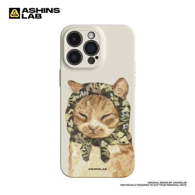 猫咪小黄 适用苹果17ProMax软壳iPhone16华为mate60p精孔磨砂小米14p小众不撞壳14全包P50趣味可爱亮面防摔15