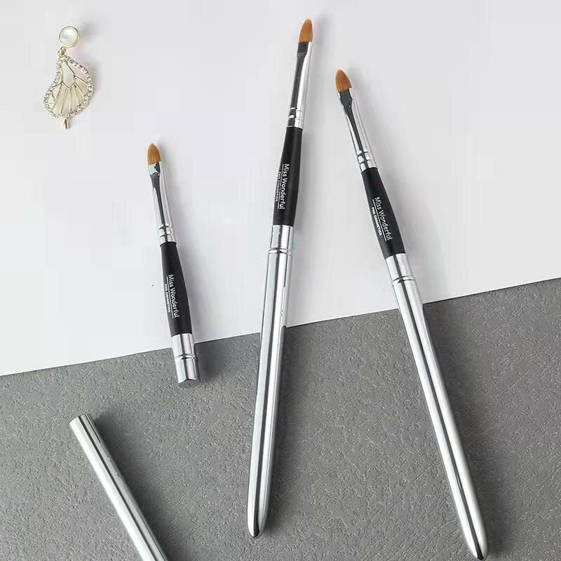 Miss Wonderful 专业口红刷唇刷舌型带盖化妆工具便携貂毛化妆师