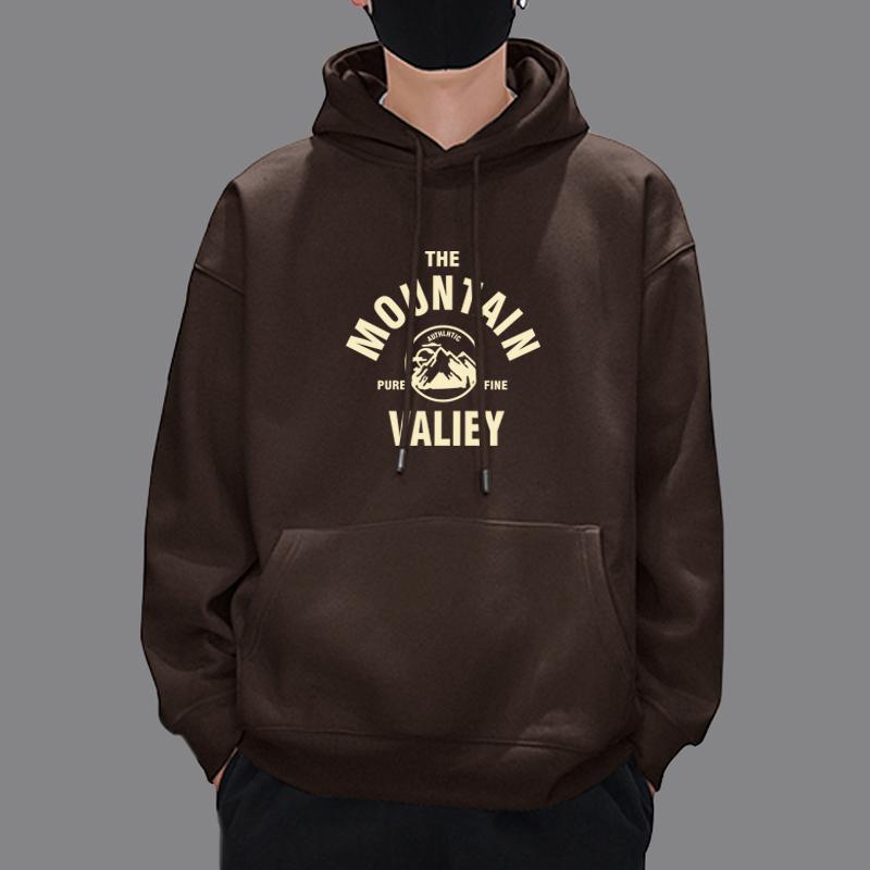 克冬季余文乐潮牌男装卫衣春秋连帽外套简约上衣加厚加绒帽衫