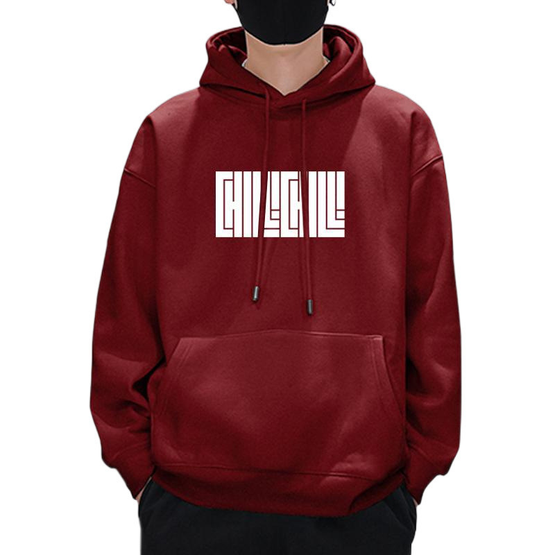 克冬季余文乐潮牌男装卫衣男士连帽外套简约上衣宽松加绒帽衫