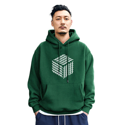 美式卫衣男连帽2023新款高街复古男款外套ins潮牌秋冬款加绒上潮