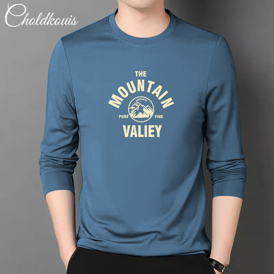 重磅t恤长袖男冬季内搭上衣宽松纯棉体恤秋冬白色打底衫衣服