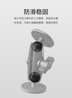 显示屏支架快递物流车载导航固定支架铝合金AMPS孔位1英寸球头