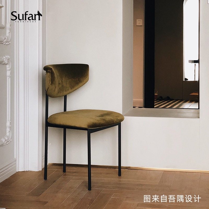 舒梵机械椅/ADK餐椅北欧轻奢科技布皮艺家用极简餐厅舒适靠背椅子,住宅家具,餐椅,淘宝优惠券,粉丝福利购,淘宝优惠卷