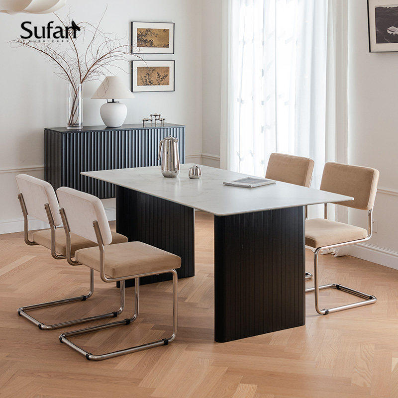 舒梵告别款6折现货克勒斯岩板餐桌/法式轻奢家用饭桌简约防划耐用,住宅家具,岩板餐桌,淘宝优惠券,粉丝福利购,淘宝优惠卷