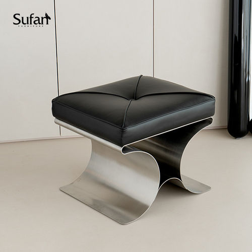 舒梵coco凳/原创设计/纳帕真皮脚踏凳时尚轻奢不锈钢极简单人坐墩