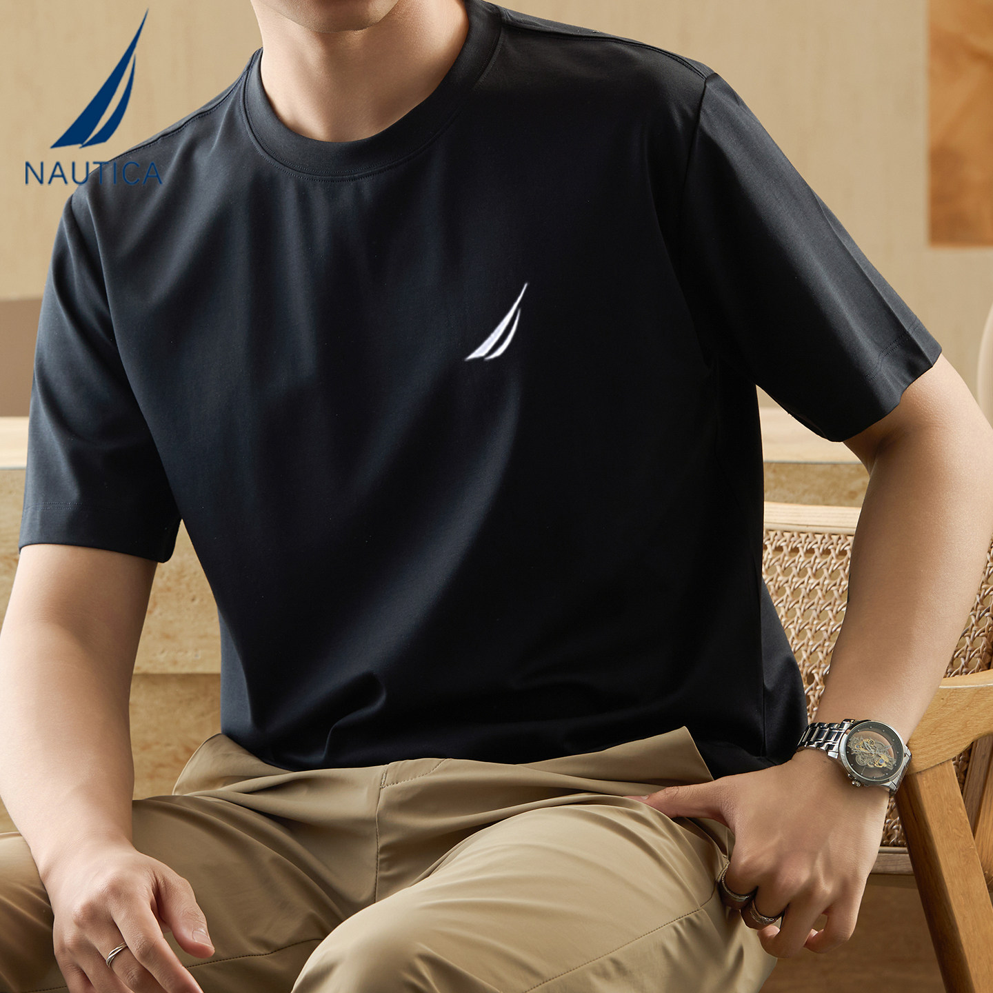NAUTICA/诺帝卡夏季新款T恤