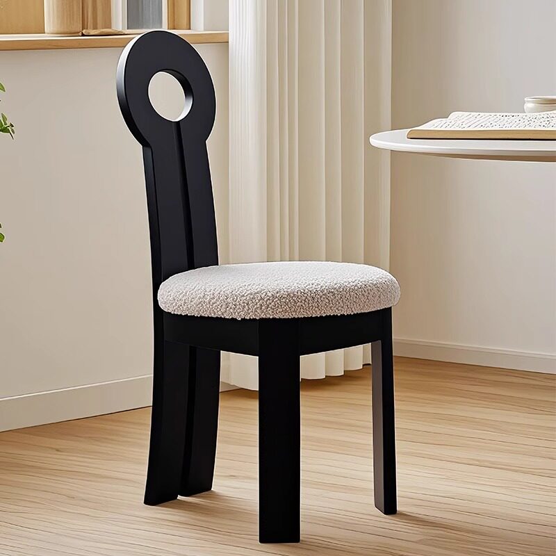 轻奢现代北欧设计师实木餐椅简约