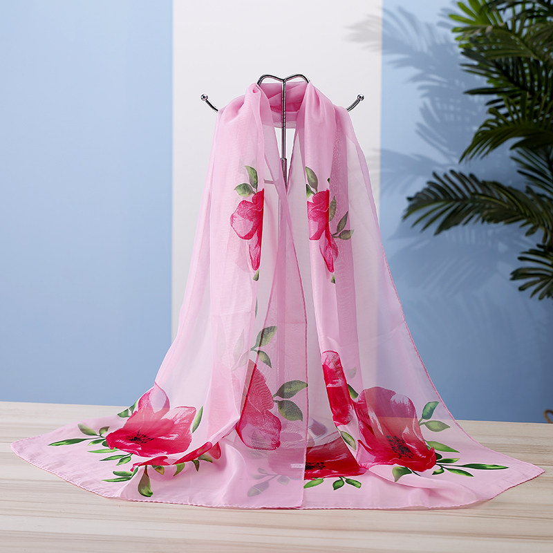 夏季新款丝巾女春秋季长款百搭装饰雪纺印花纱巾围巾韩版长款披肩,服饰配件/皮带/帽子/围巾,围巾/丝巾/披肩,淘宝优惠券,粉丝福利购,淘宝优惠卷